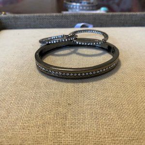 Hematite Premier Designs Hoop and Bracelet